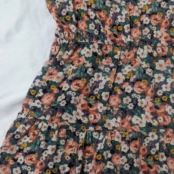 Torrid Rayon Slub Button-Front Tiered Tank, Color Floral-Multi Size 00 - Picture 13 of 15
